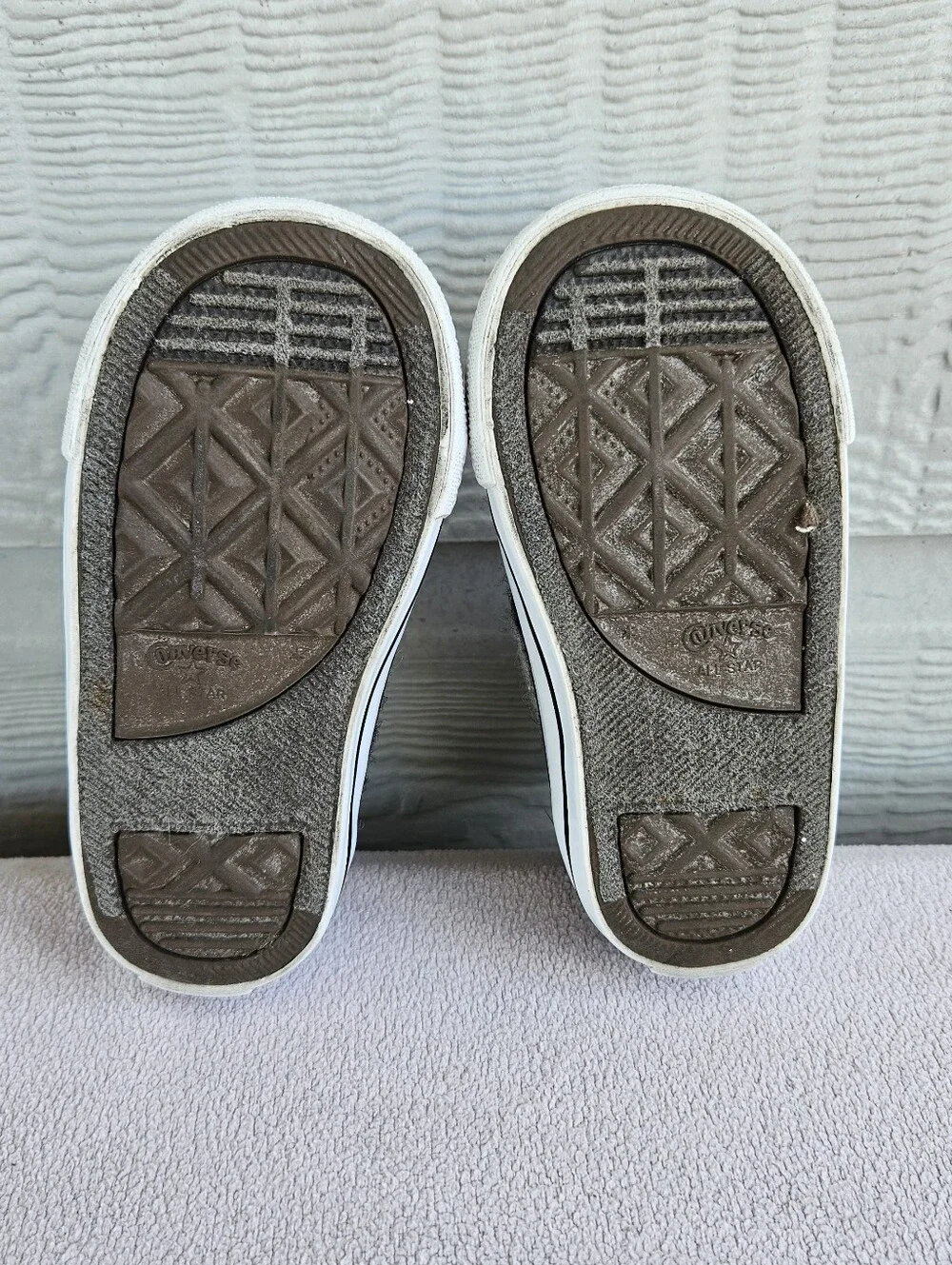 Converse x Woolrich CTAS High TD White Black Sneaker Toddler SZ 7 Plaid Wool